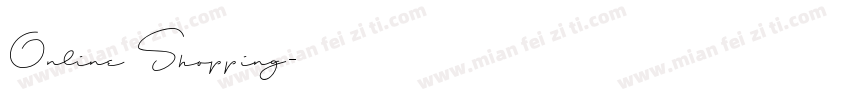 Online Shopping字体转换